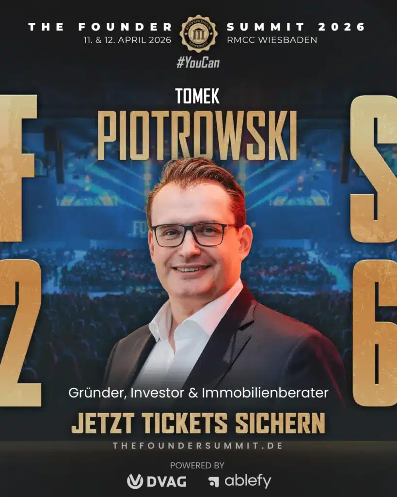 Tomek Piotrowski beim Founder Summit 2026